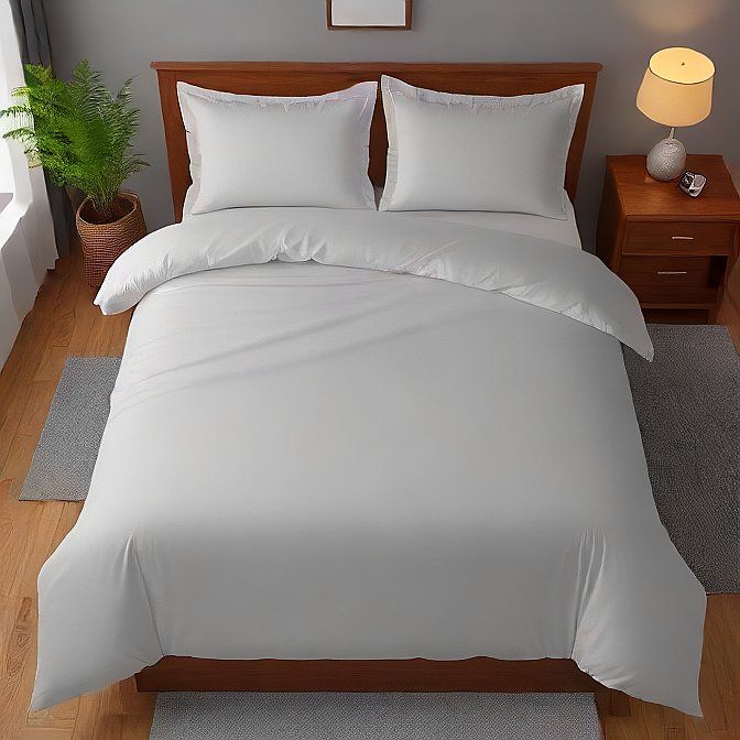 Duvet Cover Set – White 1000 Thread Count Egyptian Cotton