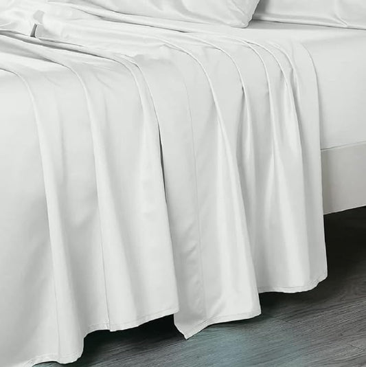 Shop for Solid Flat Sheet White Egyptian Cotton