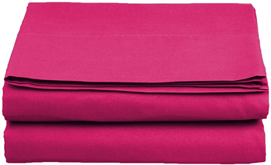 Shop 22 Inch Pocket Pink Fitted Sheet Pure Egyptian Cotton