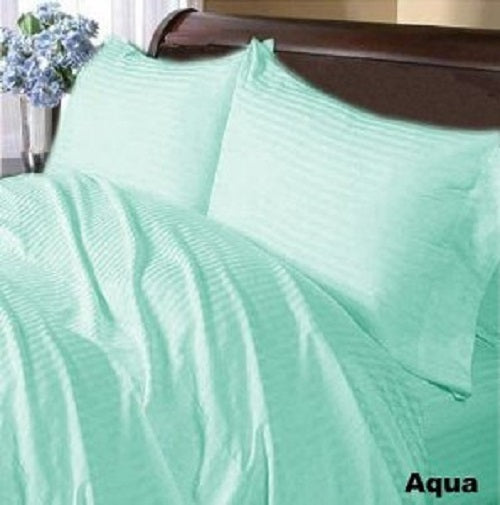 Buy Aqua Blue Flat Sheet Egyptian Cotton 1000 Thread Count with All Sizes and FREE Shipping at Evalinens.com! Online Bedding Store!