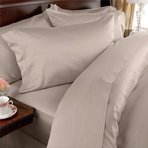 Buy Solid Beige Fitted Sheet Queen Size Egyptian Cotton 1000TC - All Sizes FREE Shipping at- Evalinens.com