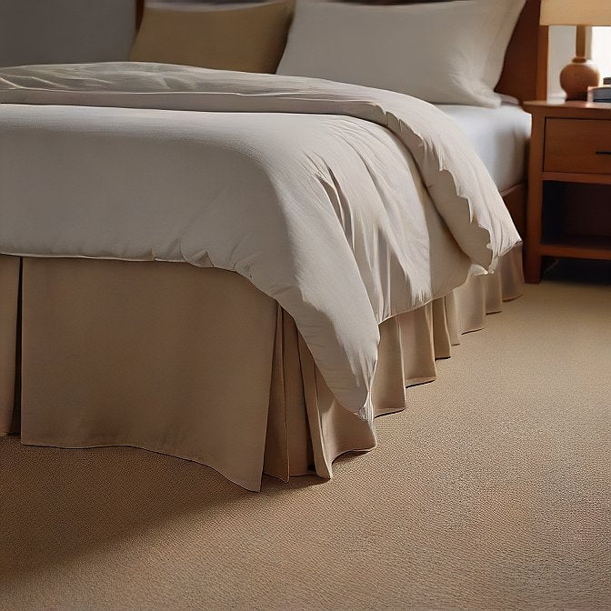Sand Bed Skirt Split Corner 1000TC Cotton at EvaLinens.com
