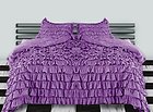 Lavender Ruffle Duvet Cover Set 1000tc Egyptian Cotton