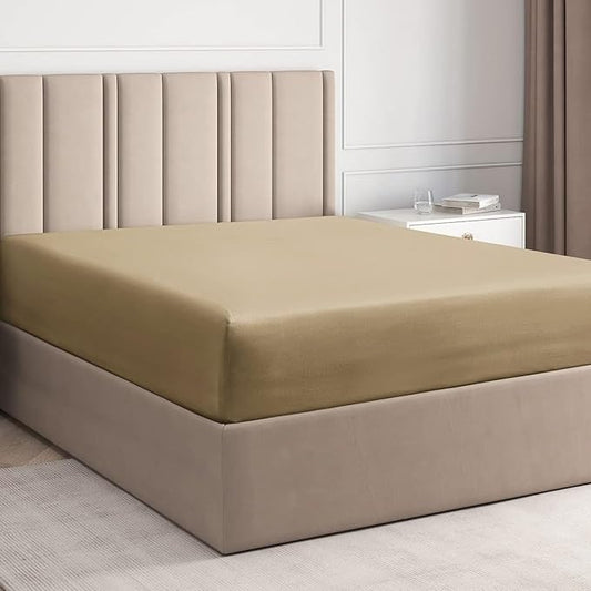 18 Inch Pocket Fitted Sheet Taupe