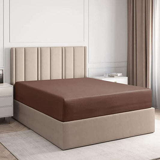 24 Inch Pocket Fitted Sheet Chocolate
