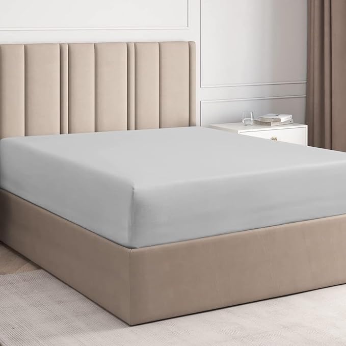 32 Inch Pocket Fitted Sheet Grey