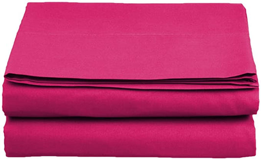 24 Inch Pocket Pink Fitted Sheet Pure Egyptian Cotton