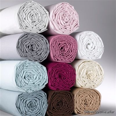 Gray Fitted Sheet Queen Size Egyptian Cotton 18 Inch Pocket at- Evalinens.com