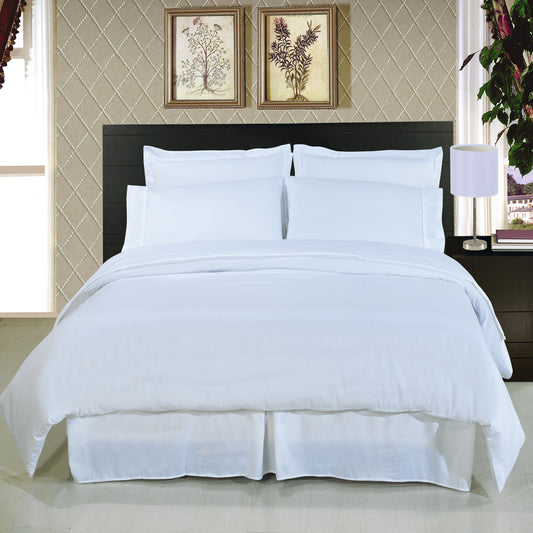 Shop for Solid Sheet Set White Egyptian Cotton FREE SHIPPING 1200 Thread Count at- Evalinens.com