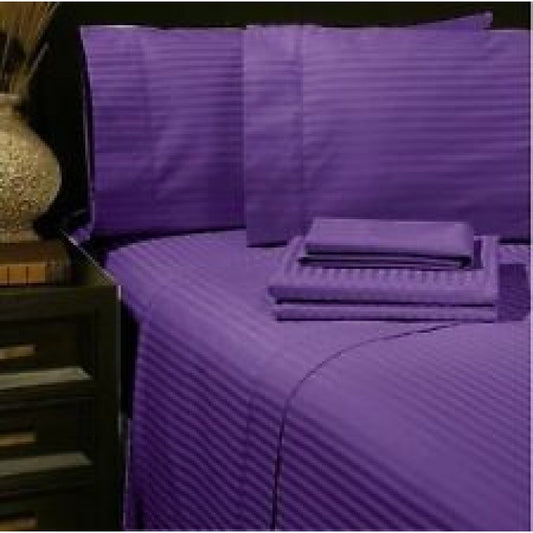 Buy Purple Solid Sheet Set Egyptian Cotton 1200 Thread Count FREE Shipping at Evalinens.com